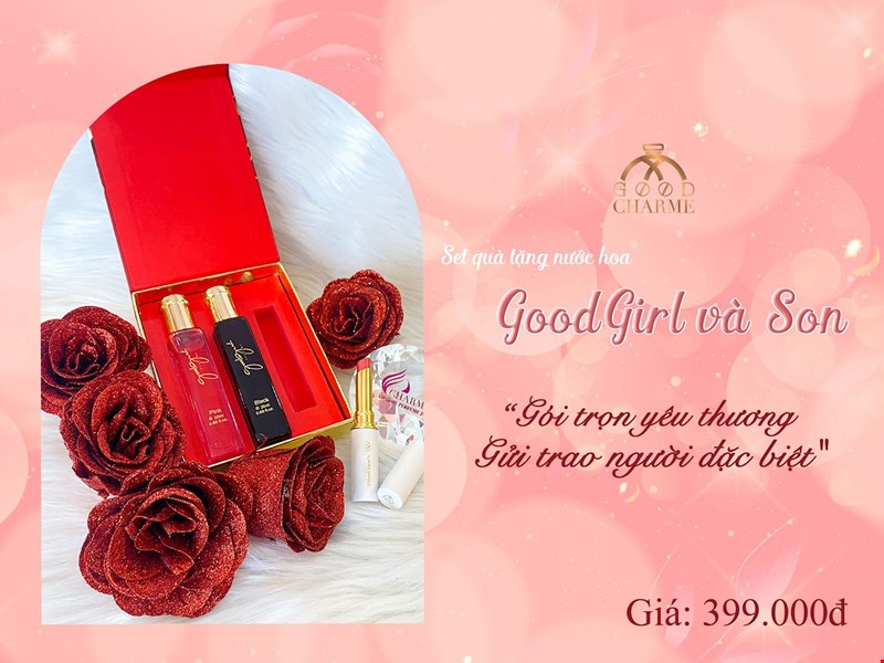 Bộ set gift nước hoa và son