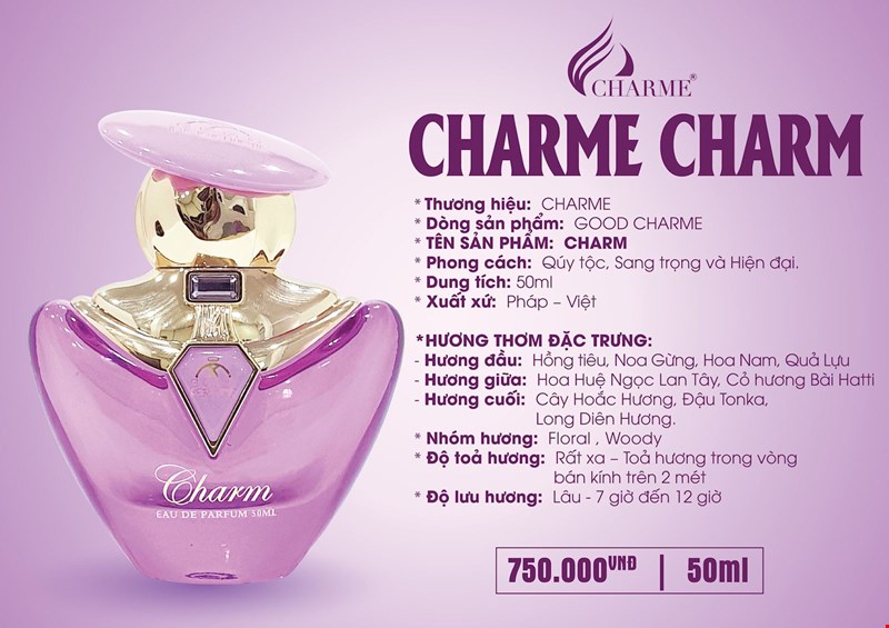 Charme Charme mang vẻ ngoài Quý tộc đầy thu hút 