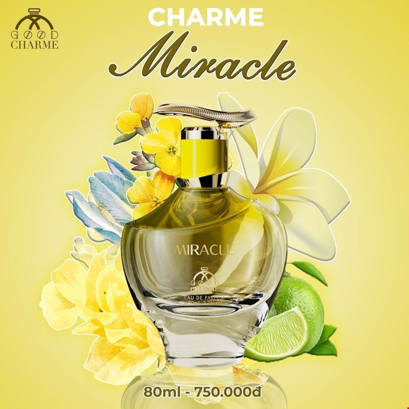 GoodCharme Miracle thơm mùi hương của sự nữ tính, tươi trẻ 