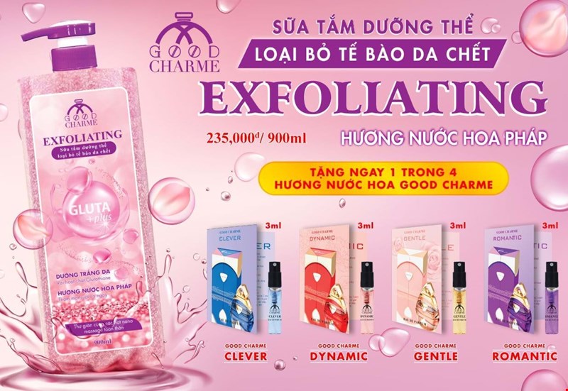 Sữa Tắm Tẩy Tế Bào Da Chết Charme Exfoliating 