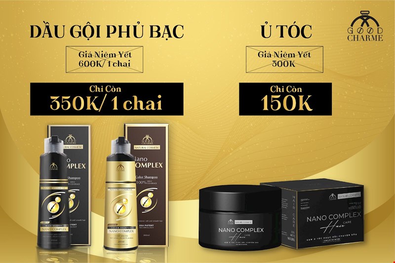 Combo Dầu Gội Phủ Bạc Nano ComPlex