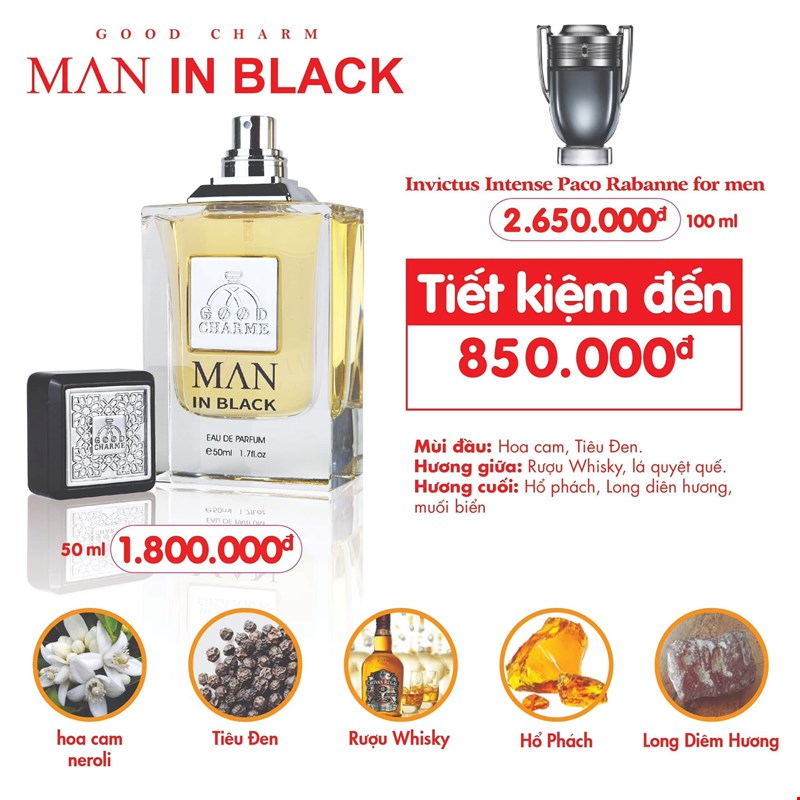 Goodcharme Man In Black 50ml