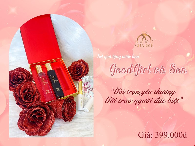 Bộ set gift nước hoa và son